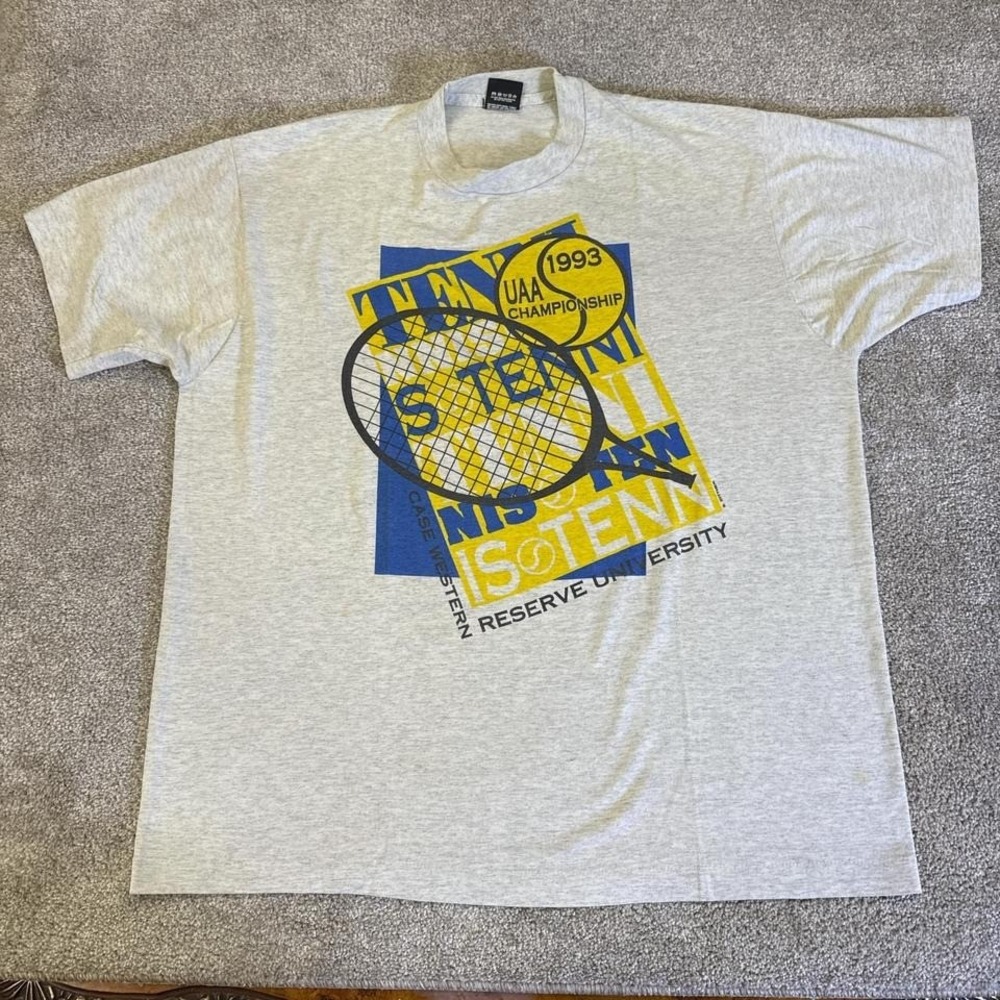 Vintage 1993 UAA Tennis Championship Tee XL Case Western Reserve Screen Stars